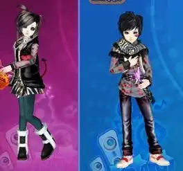 qq炫舞求一套男女情侣装扮,要上下身搭配的