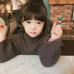 呆萌可爱微信小孩头像漂亮女生专属没心没肺无牵无挂
