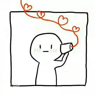 小白人情侣头像一对简笔画可爱小人系列