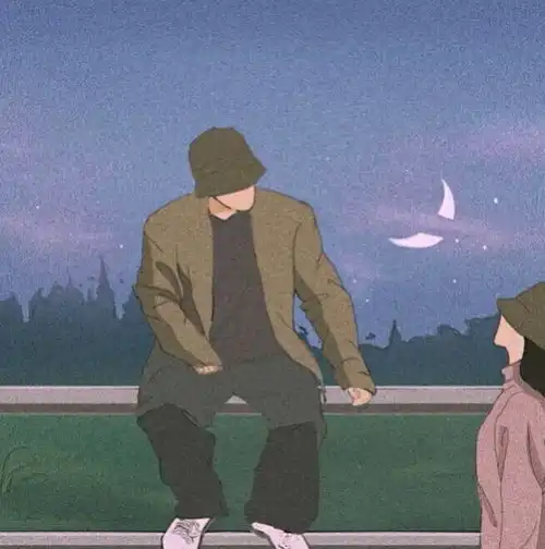 优质情侣头像我们私奔吧,逃离世俗人间.