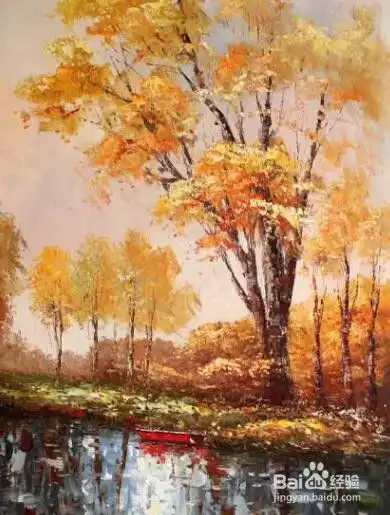 油画风景的教程