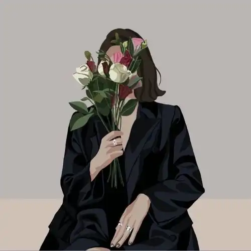 有一张图是一个男生拿着手捧花只有手臂和花在照片里有人知道吗