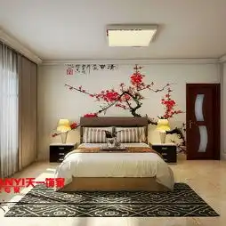 现代卧室手绘装修效果图-设计本