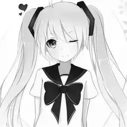 qq头像黑白二次元简约霸气谁还不是翻山越岭去相爱