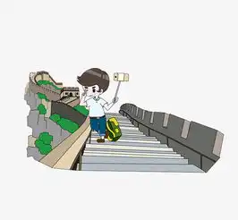 假期男孩北京长城旅游插画图片素材其他格式下载动漫人物大全