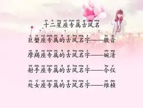 12星座专属绝美古风名字,看看哪个名字是你的