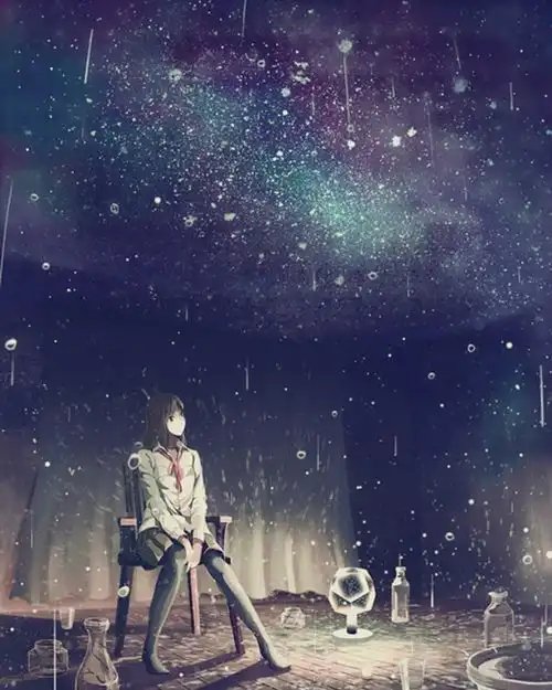 600750的唯美星空图片