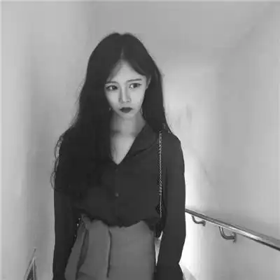 女生头像霸气黑白真人一个人的日子好好照顾自己