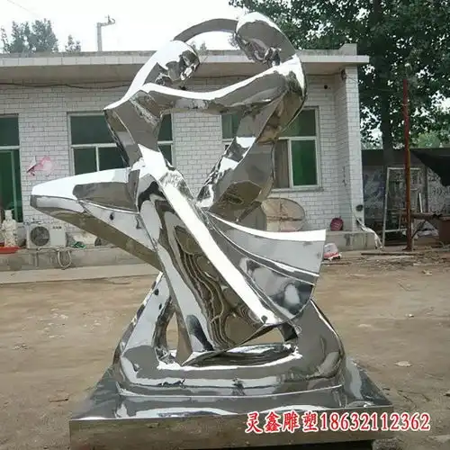男女跳舞雕塑校园广场公园不锈钢抽象人物雕塑萍乡不锈钢雕塑跳舞制作厂