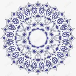深蓝色曼陀罗花纹素材图片免费下载高清psd千库网图片编号8895029