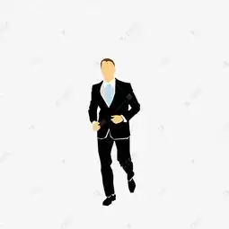 卡通西服商务男奔跑免扣图素材图片免费下载千库网