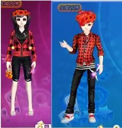 qq炫舞求一套男女情侣装扮,要上下身搭配的