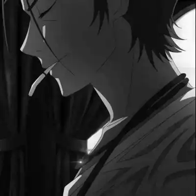 动漫血腥黑化男头像超丧二次元黑暗系忧郁头像