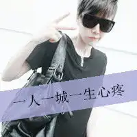 戴墨镜男生个性头像帅气时尚的男生