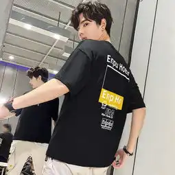 2019夏季爆款港风t恤潮流韩版休闲男士短袖男