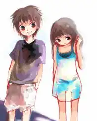 非主流图片双双情侣一对一