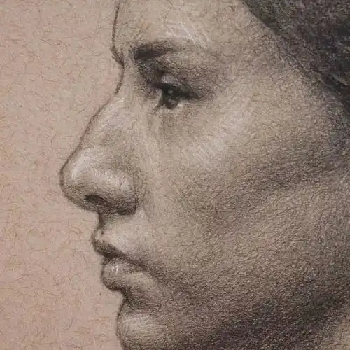 临摹老师的人体素描后,爸妈居然让她去学画画了...