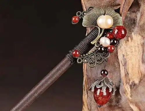 12星座专属古风发簪水瓶座是紫色花,双子座是红色玛瑙石