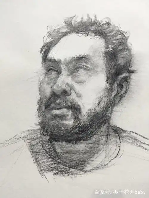 炭条素描头像教学,能画成这样什么央美清华美院随便过