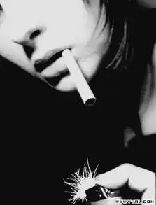 非主流女生伤感抽烟图片