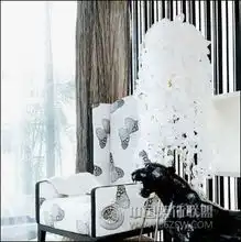 黑白风打造质感家居客厅装修效果图