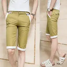 品牌正品colincos夏日英伦风男士复古纽扣撞色男士休闲中短裤