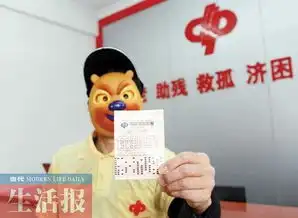 男子中624万戴熊二面具亮相获奖归功于执着