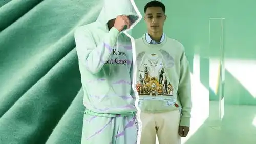 2019春夏绿色当先,明亮绿百合让男装卫衣面料大玩中性调调