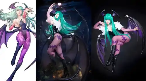 恶魔战士莫莉卡安斯兰特莫妮卡手办模型展示