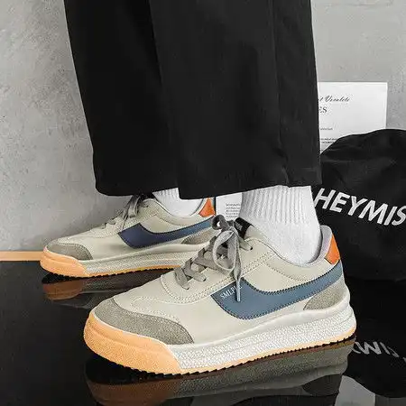 小众港风男鞋秋冬季新款韩版潮流运动休闲增高板鞋男士复古潮鞋子