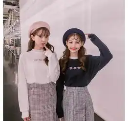 少女感十足的闺蜜穿搭日常拍照也有写真感