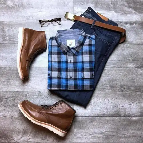 男生冬天搭配指南,一件印花衬衫就能提升你的整体型男气质