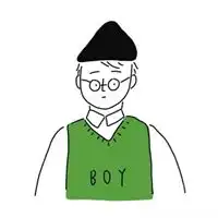 情侣头像简笔简笔画男女一左一右情侣头像