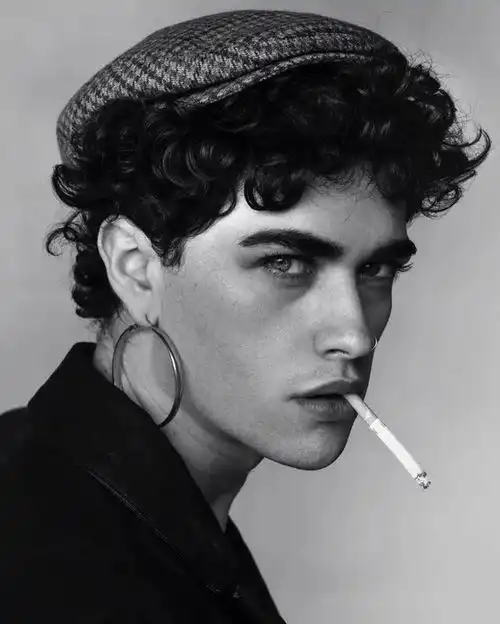 头像参考欧美型男高清黑白人物五官练习素材