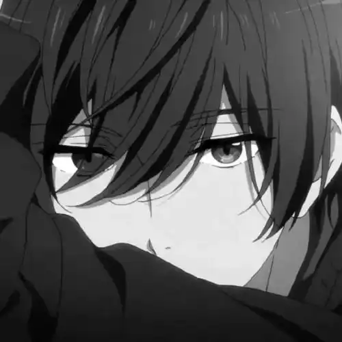 黑白动漫男生头像总有几个蠢货是我不能抛弃的朋友