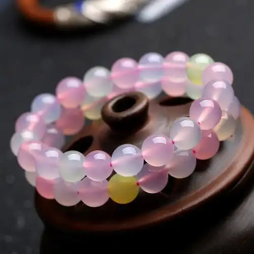 天然正品玛瑙玉髓辟邪转运姻缘男女款本命年招财手链