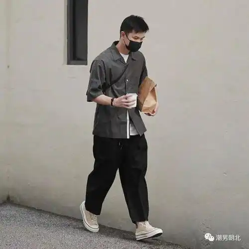 男生日系衬衫帅气搭配,穿起来真的好看