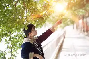 冬日暖阳花季少女