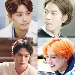 中分检验颜值权志龙朴海镇李钟硕杨洋鹿晗完美驾驭中分的中韩男星