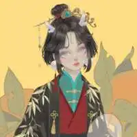 唯美手绘古风女孩头像