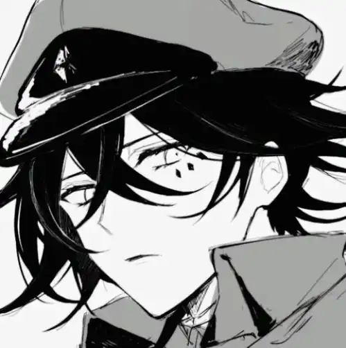 酷酷的黑白动漫男头像躲不过的真香定理