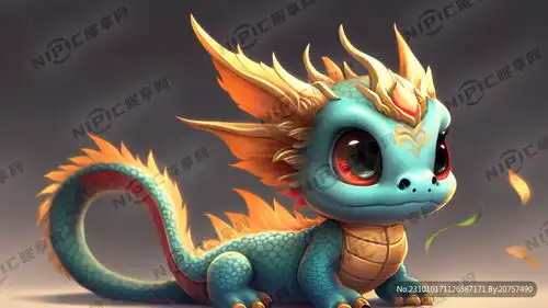 ai创作图呆萌龙宝宝nipic.com
