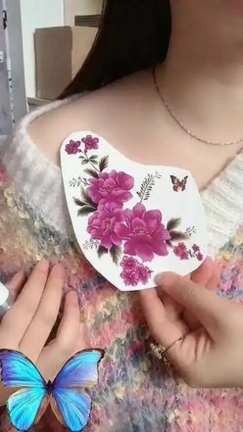 生活总是让人遍体鳞伤,但我们变得越来越坚强纹身贴防水