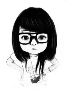 求戴眼镜的小眼睛男生qq头像一张