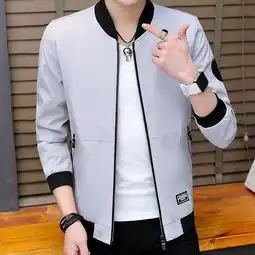 一件代发夹克男2018新款棒球服飞行员夹克商务休闲修身韩版春秋男外套薄款夹克