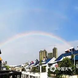 高考首日广西来宾现双彩虹喜庆预兆刷屏朋友圈图片中国天气网