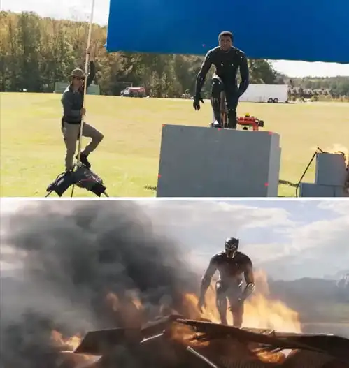 29张好莱坞电影特效前后对比照,原来电影是这样拍出来的