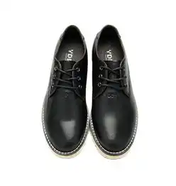 银鼎目头层牛皮英伦风复古系带日常休闲男士潮流大头皮鞋yd21580