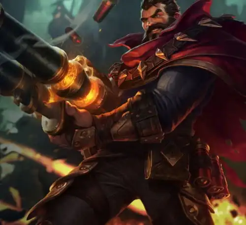 英雄联盟之比尔吉沃特五大狂徒,强大的格雷福斯,卡牌是赌徒