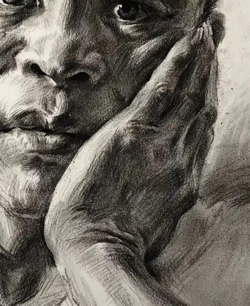 教你画有动态的托腮男中年,小心哦,上次我发的就是考题